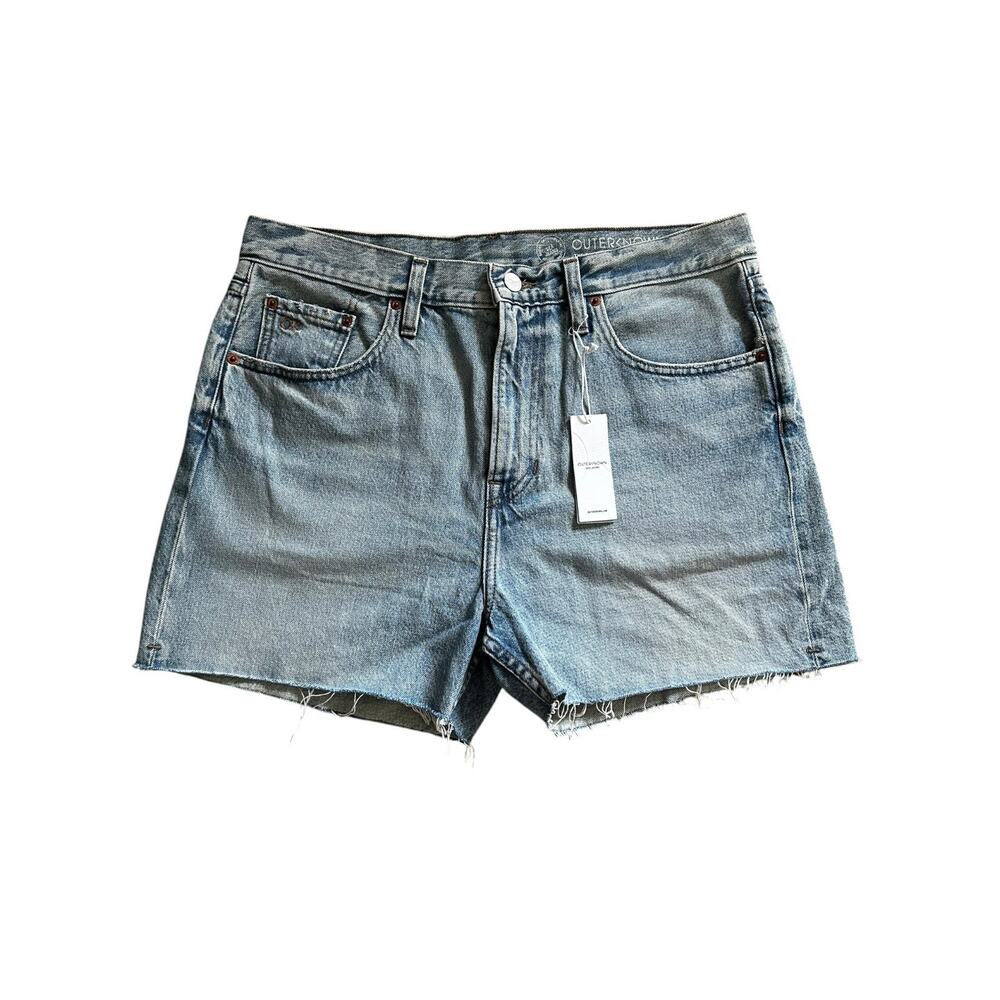 NEW Outerknown Women’s Beachcomber Light Wash Denim Shorts Cut-Off Size 29 NWT